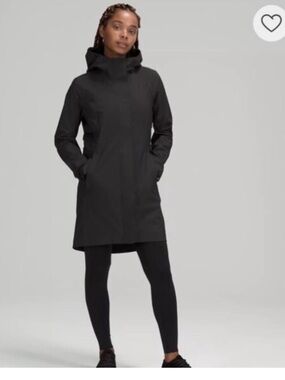 NWT Lululemon rain rebel waterproof Long Rain Coat